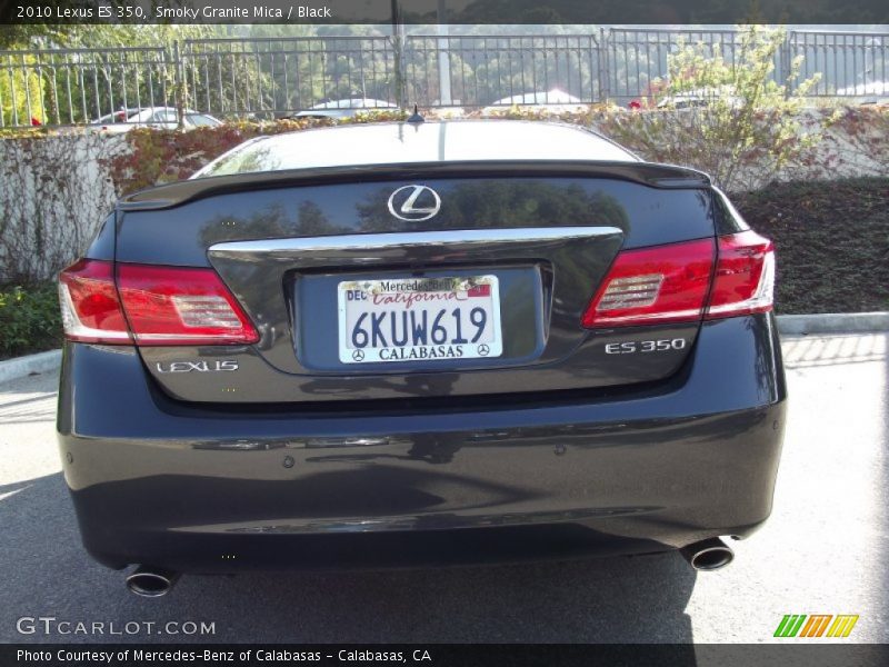Smoky Granite Mica / Black 2010 Lexus ES 350