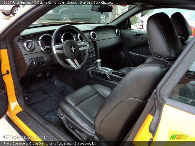 Grabber Orange / Dark Charcoal 2007 Ford Mustang V6 Deluxe Convertible