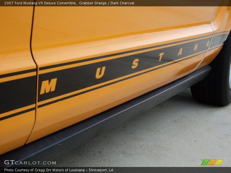 Grabber Orange / Dark Charcoal 2007 Ford Mustang V6 Deluxe Convertible