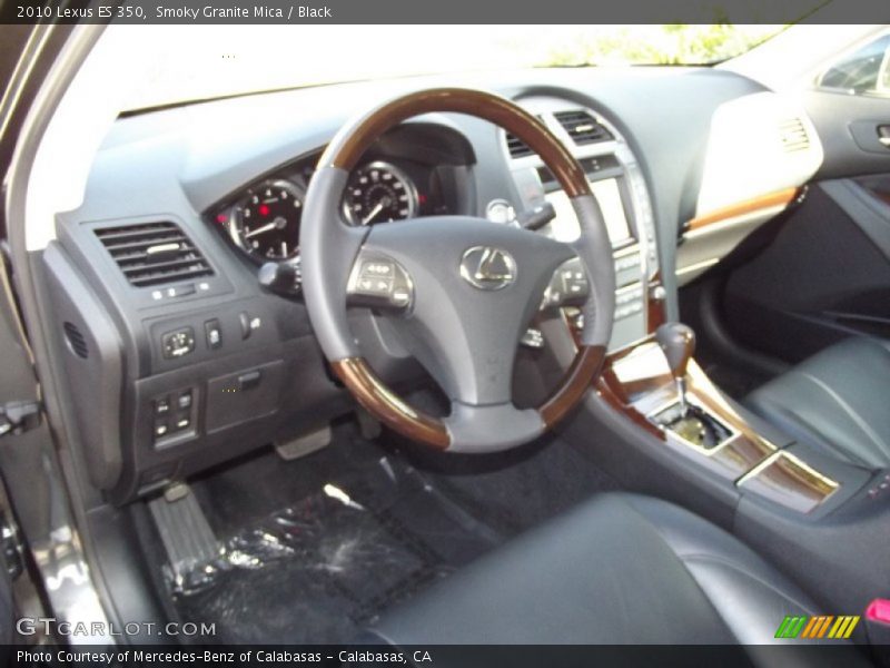 Smoky Granite Mica / Black 2010 Lexus ES 350