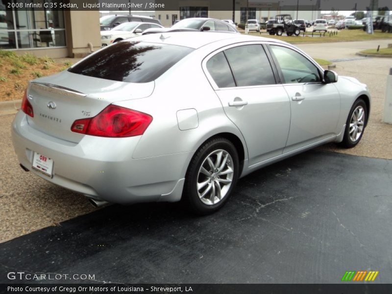 Liquid Platinum Silver / Stone 2008 Infiniti G 35 Sedan