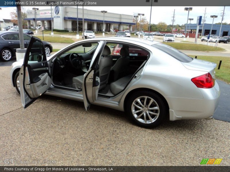 Liquid Platinum Silver / Stone 2008 Infiniti G 35 Sedan