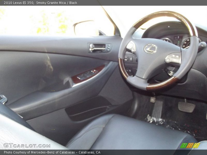 Smoky Granite Mica / Black 2010 Lexus ES 350