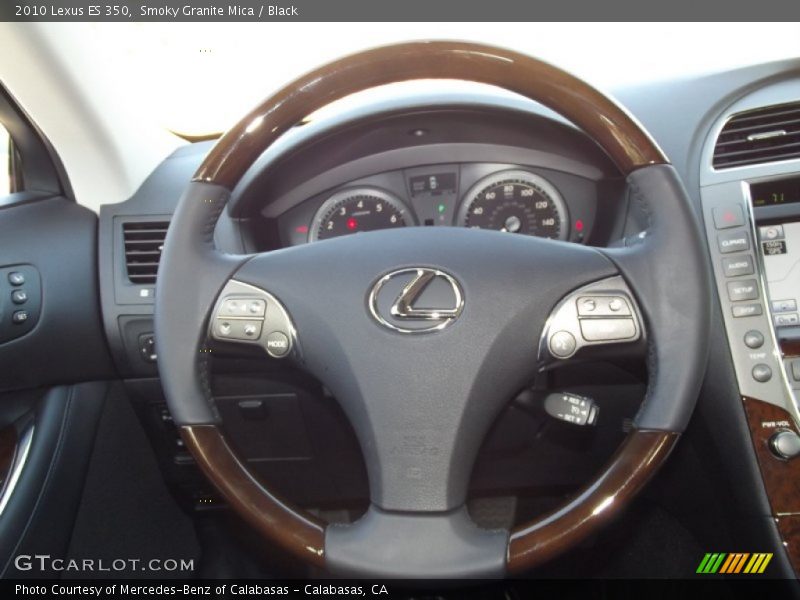 Smoky Granite Mica / Black 2010 Lexus ES 350
