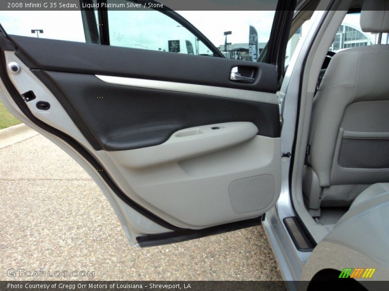 Liquid Platinum Silver / Stone 2008 Infiniti G 35 Sedan