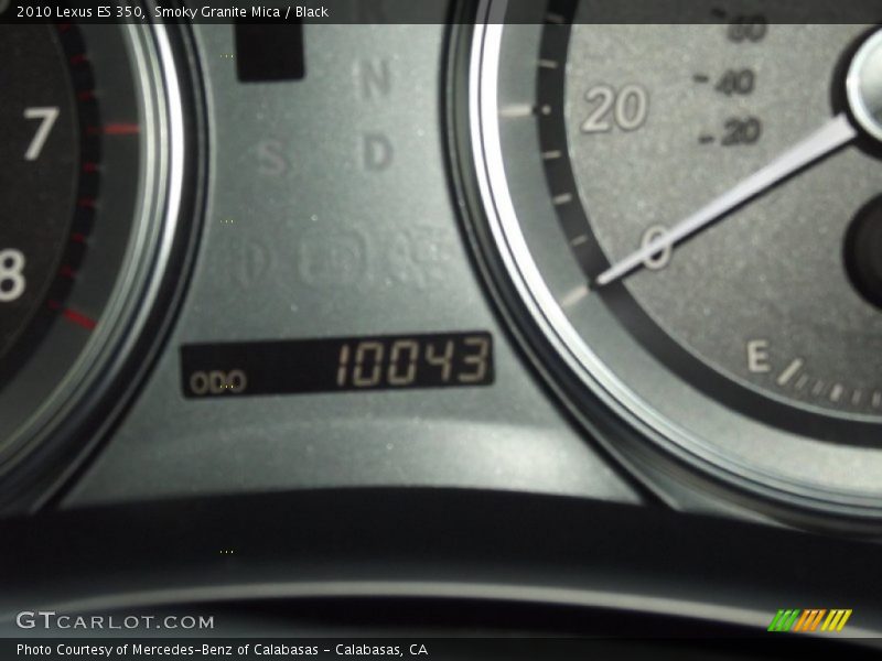 Smoky Granite Mica / Black 2010 Lexus ES 350