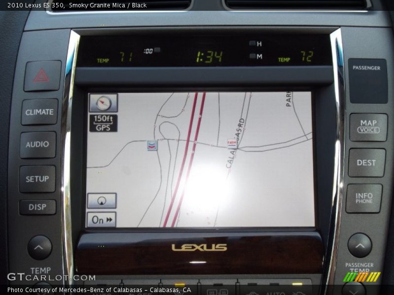 Smoky Granite Mica / Black 2010 Lexus ES 350