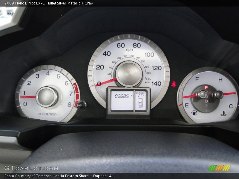 Billet Silver Metallic / Gray 2009 Honda Pilot EX-L