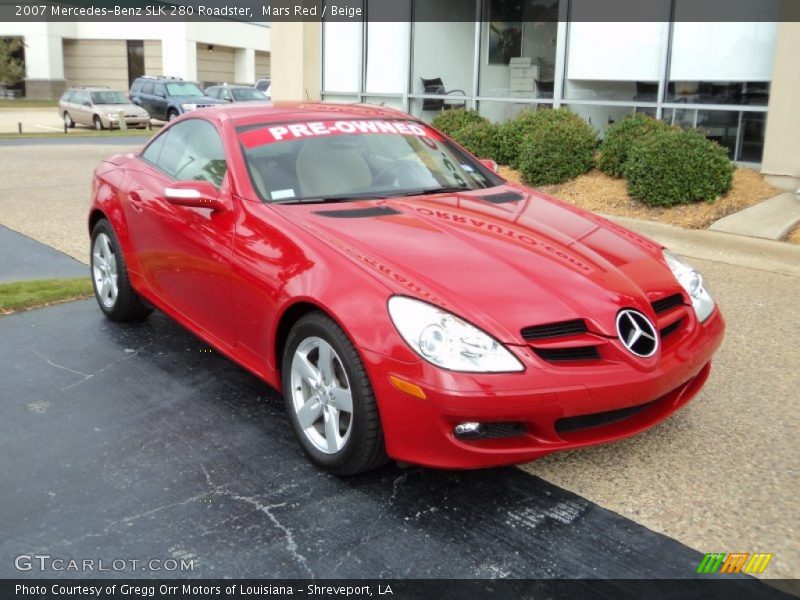 Front 3/4 View of 2007 SLK 280 Roadster