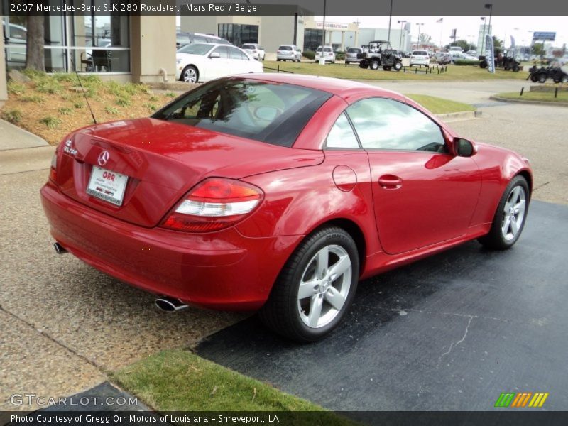 Mars Red / Beige 2007 Mercedes-Benz SLK 280 Roadster