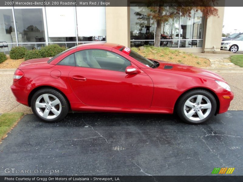 Mars Red / Beige 2007 Mercedes-Benz SLK 280 Roadster