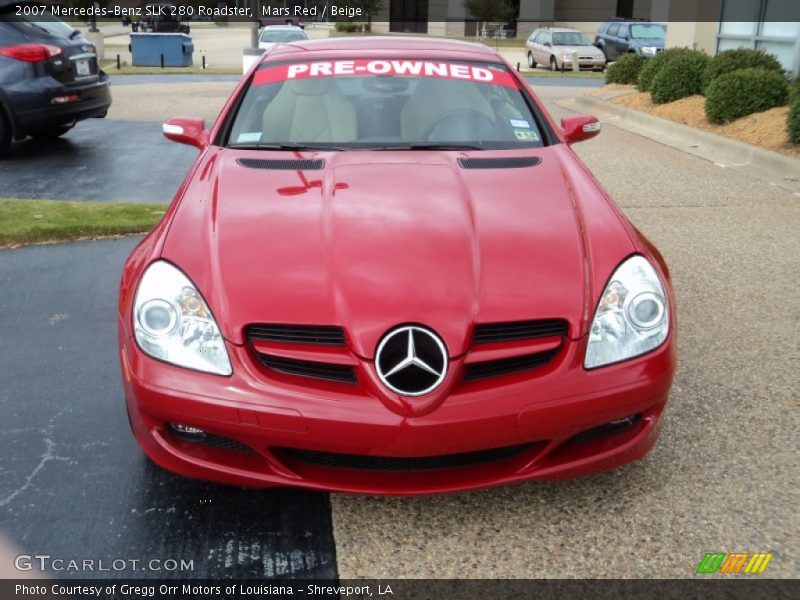 Mars Red / Beige 2007 Mercedes-Benz SLK 280 Roadster