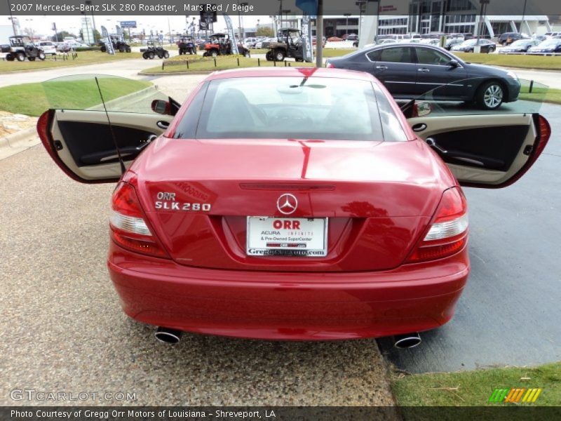 Mars Red / Beige 2007 Mercedes-Benz SLK 280 Roadster