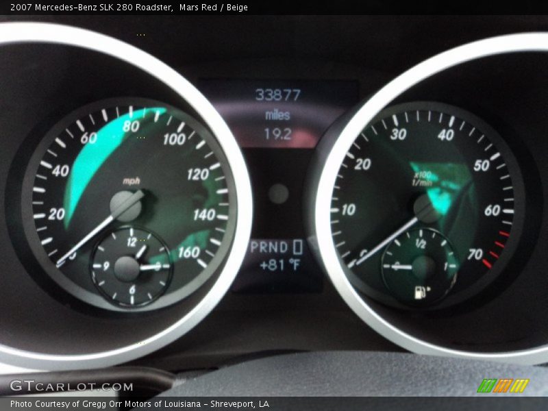 Mars Red / Beige 2007 Mercedes-Benz SLK 280 Roadster
