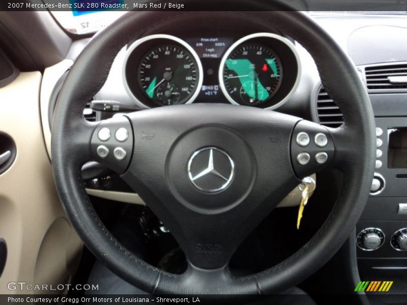 Mars Red / Beige 2007 Mercedes-Benz SLK 280 Roadster