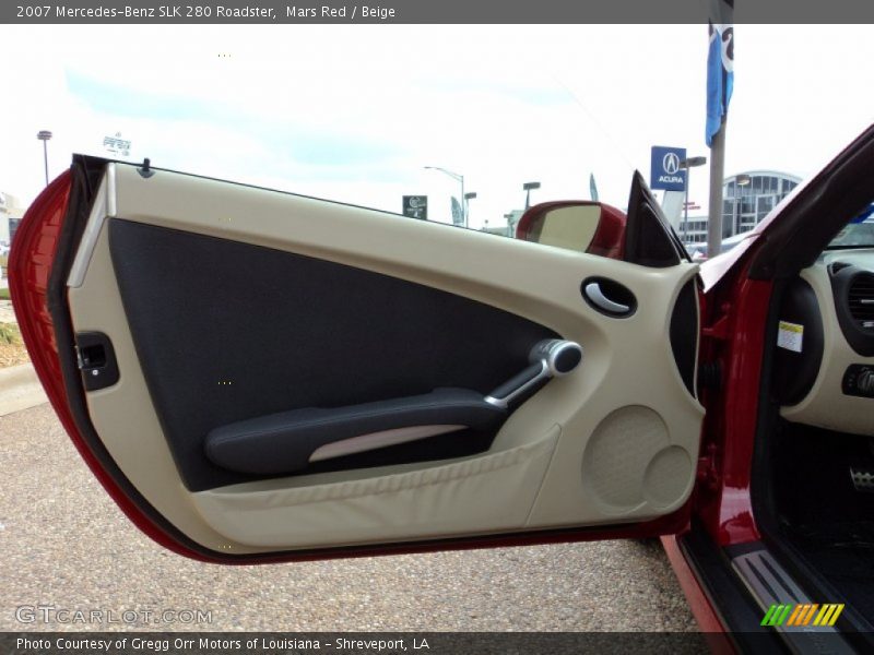 Mars Red / Beige 2007 Mercedes-Benz SLK 280 Roadster