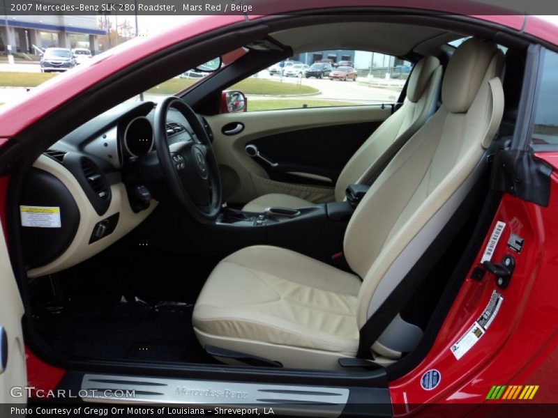 Mars Red / Beige 2007 Mercedes-Benz SLK 280 Roadster