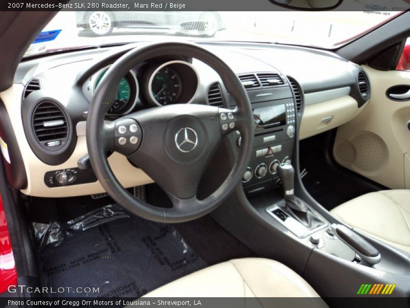 Mars Red / Beige 2007 Mercedes-Benz SLK 280 Roadster