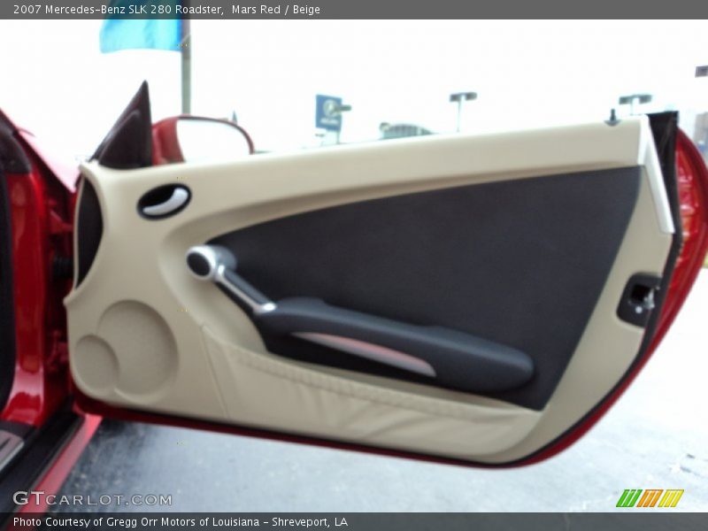 Mars Red / Beige 2007 Mercedes-Benz SLK 280 Roadster