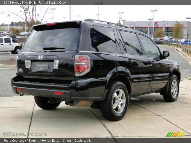 Formal Black / Gray 2008 Honda Pilot EX-L