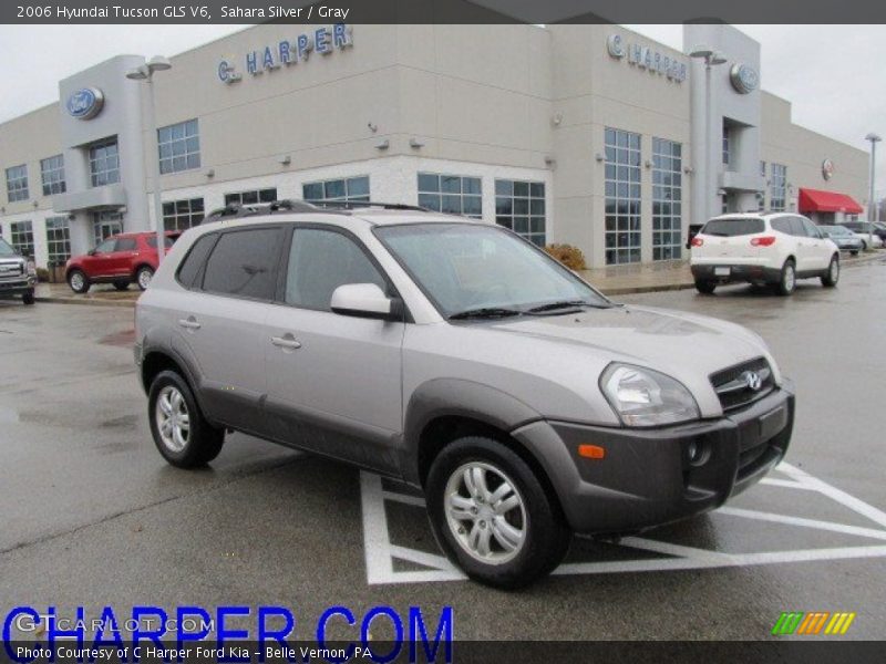 Sahara Silver / Gray 2006 Hyundai Tucson GLS V6