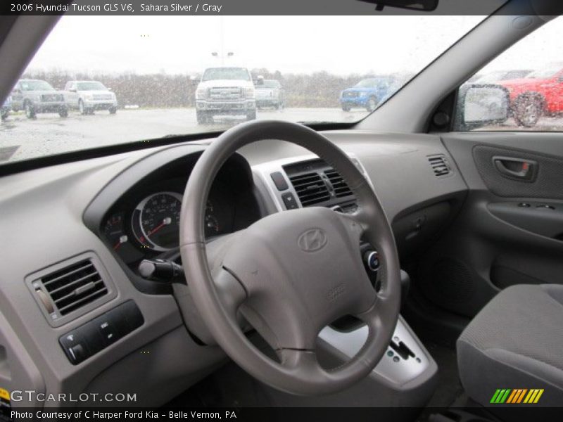 Sahara Silver / Gray 2006 Hyundai Tucson GLS V6