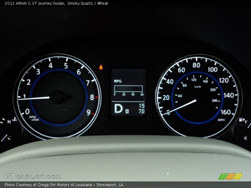 2012 G 37 Journey Sedan 37 Journey Sedan Gauges
