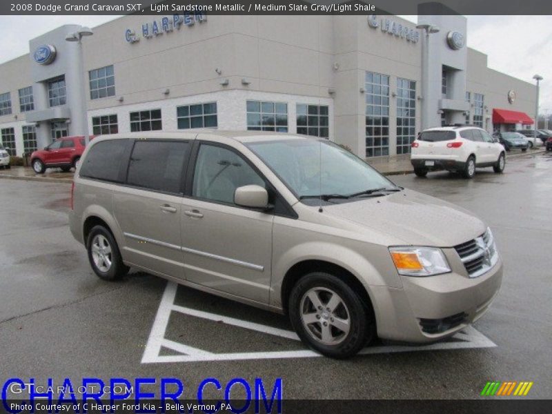 Light Sandstone Metallic / Medium Slate Gray/Light Shale 2008 Dodge Grand Caravan SXT
