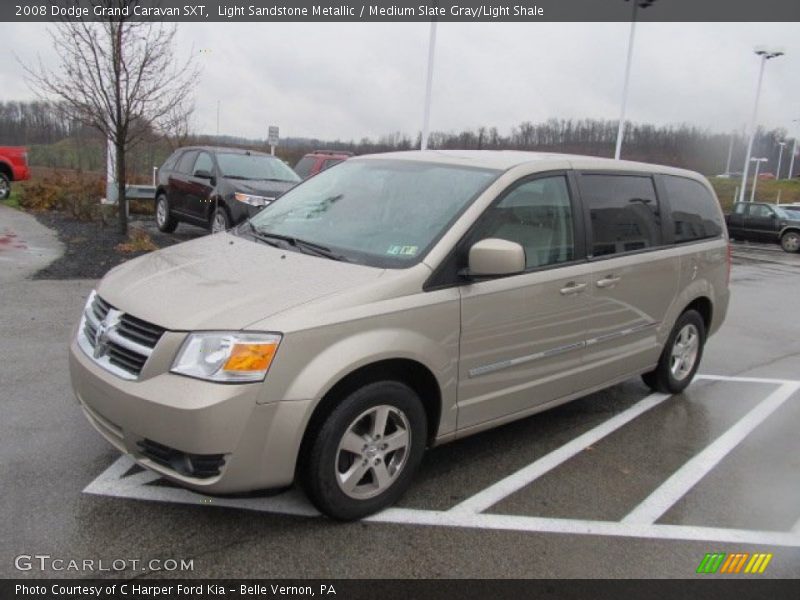 Light Sandstone Metallic / Medium Slate Gray/Light Shale 2008 Dodge Grand Caravan SXT