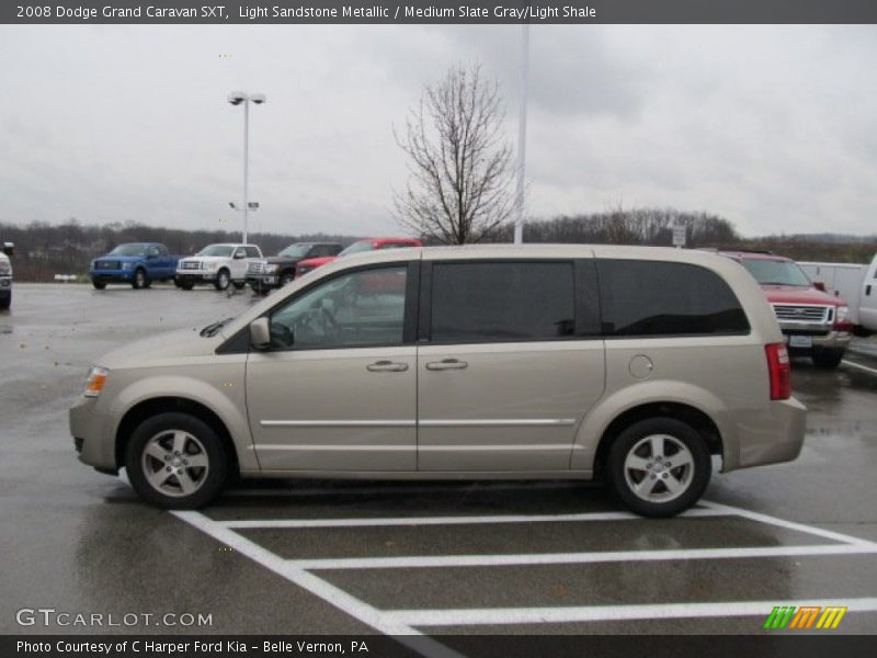 Light Sandstone Metallic / Medium Slate Gray/Light Shale 2008 Dodge Grand Caravan SXT