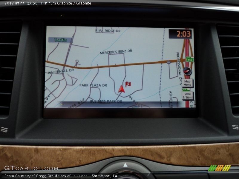 Navigation of 2012 QX 56