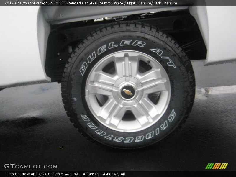 Summit White / Light Titanium/Dark Titanium 2012 Chevrolet Silverado 1500 LT Extended Cab 4x4