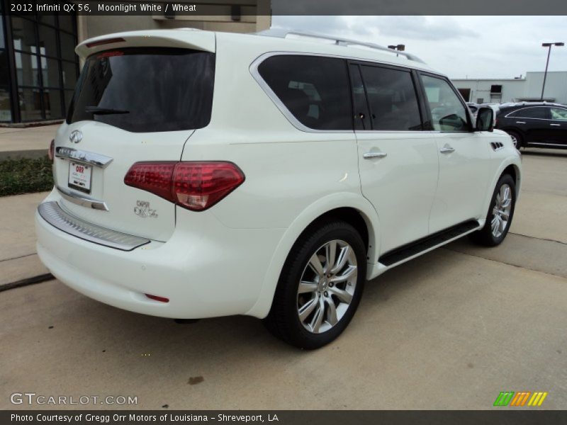 Moonlight White / Wheat 2012 Infiniti QX 56