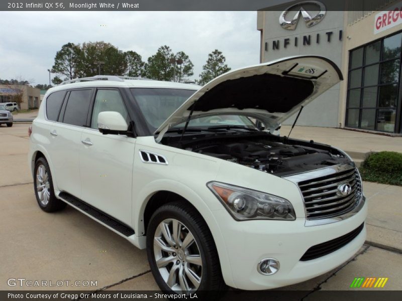 Moonlight White / Wheat 2012 Infiniti QX 56