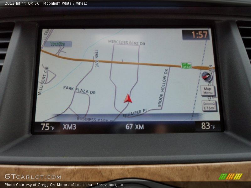 Navigation of 2012 QX 56