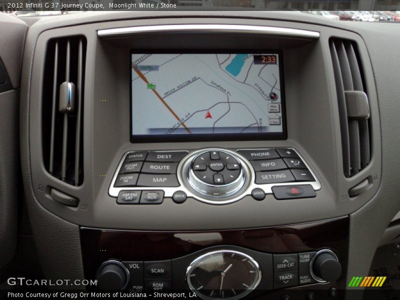 Navigation of 2012 G 37 Journey Coupe