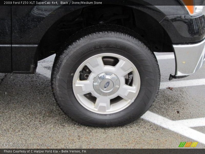 Black / Stone/Medium Stone 2009 Ford F150 XLT SuperCab 4x4