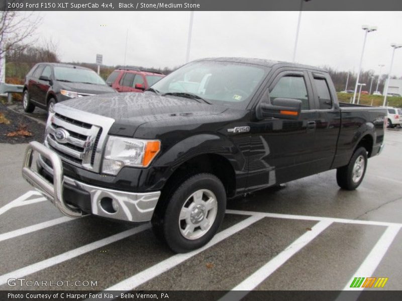 Black / Stone/Medium Stone 2009 Ford F150 XLT SuperCab 4x4
