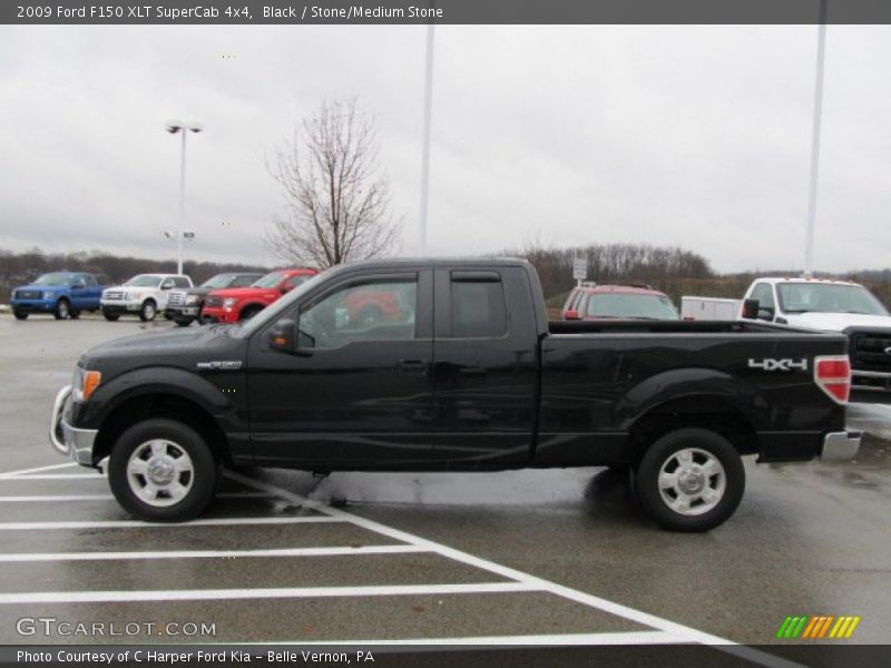 Black / Stone/Medium Stone 2009 Ford F150 XLT SuperCab 4x4