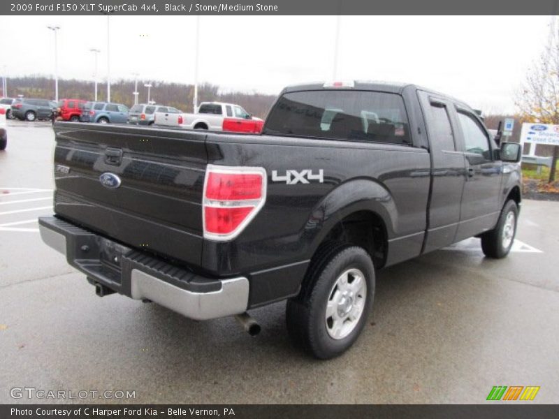 Black / Stone/Medium Stone 2009 Ford F150 XLT SuperCab 4x4