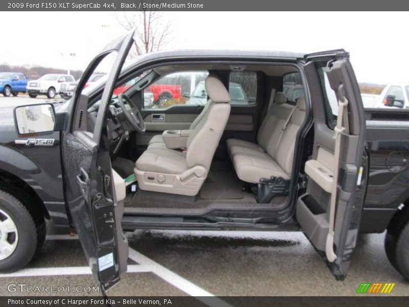 Black / Stone/Medium Stone 2009 Ford F150 XLT SuperCab 4x4