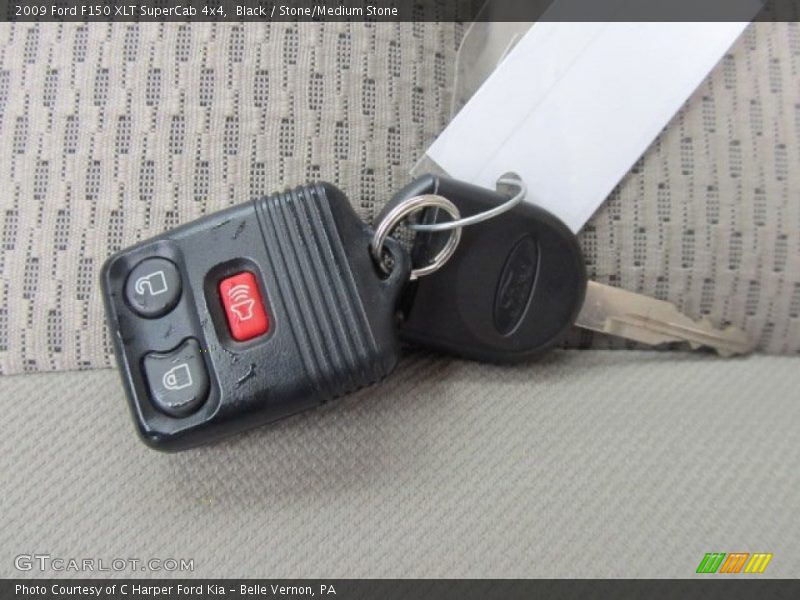 Black / Stone/Medium Stone 2009 Ford F150 XLT SuperCab 4x4