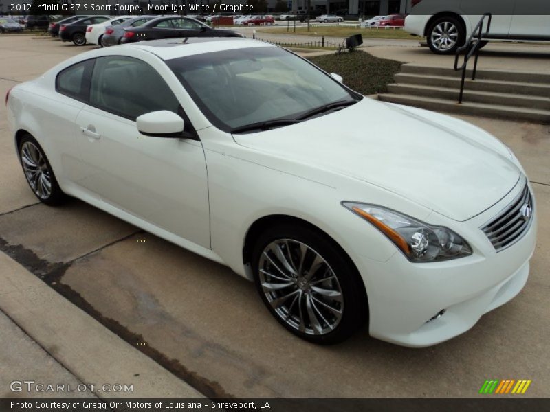 Moonlight White / Graphite 2012 Infiniti G 37 S Sport Coupe