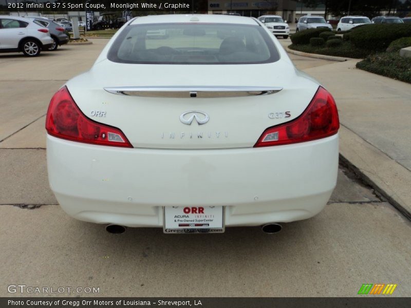 Moonlight White / Graphite 2012 Infiniti G 37 S Sport Coupe