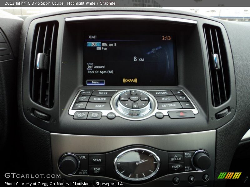 Controls of 2012 G 37 S Sport Coupe