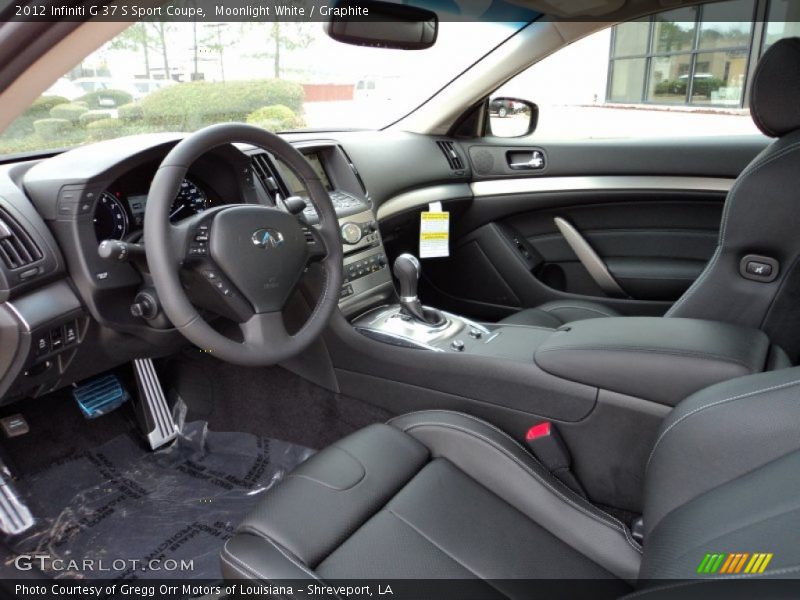  2012 G 37 S Sport Coupe Graphite Interior