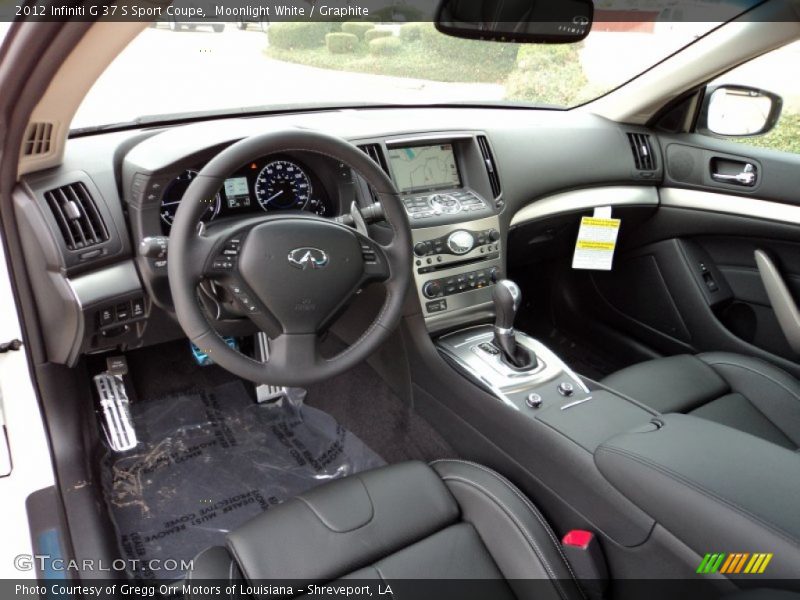 Graphite Interior - 2012 G 37 S Sport Coupe 