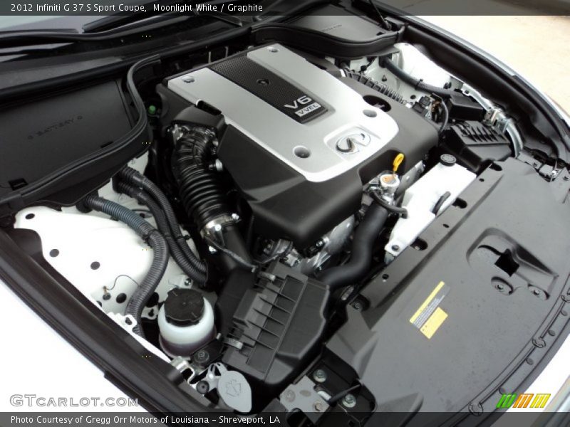  2012 G 37 S Sport Coupe Engine - 3.7 Liter DOHC 24-Valve CVTCS VVEL V6