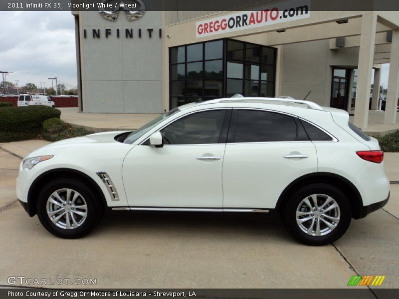 Moonlight White / Wheat 2011 Infiniti FX 35