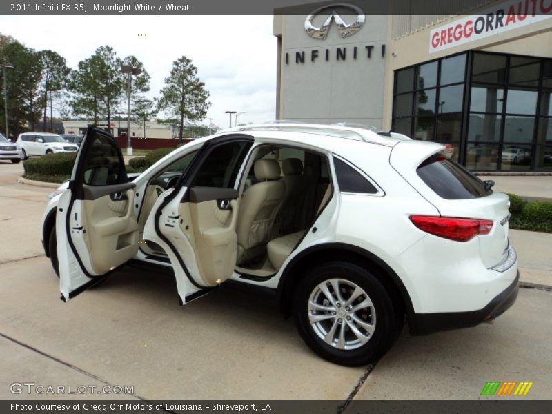 Moonlight White / Wheat 2011 Infiniti FX 35